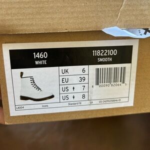 Dr. Martens 1460 White Smooth Boots